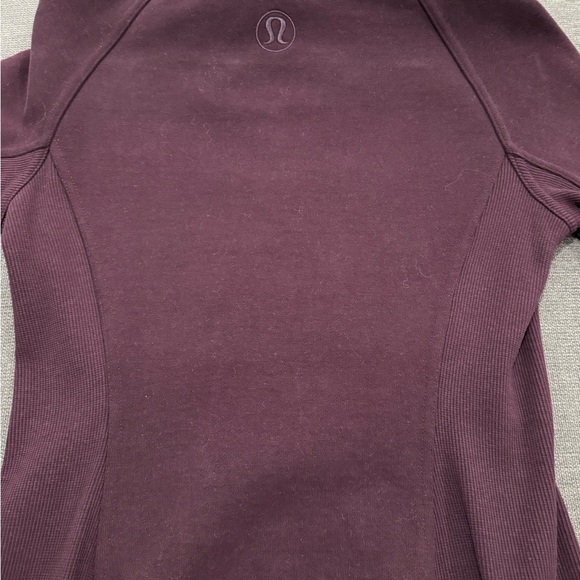 Lululemon Scuba Funnel Neck Jacket, Long - Size 4 Dark Purple - Picture 4 of 7